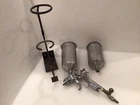 Hvlp (H827W) Paint Sprayer 21 Psi & Stand Used. Price: $50.00.