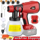 Cordless Paint Sprayer For Milwaukee 18V Li-ion Battery 1000ML Hvlp Gun Us New. Price: $42.06.