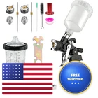 Bentohkle Mini Hvlp Air Spray Gun 0.8/1.0 Mm Nozzles And 5PCS 200ML Disposable New. Price: $55.56.