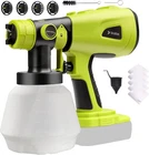 Cordless Paint Sprayer Compatible For Ryobi 18V (no Battery), Hvlp Elect New. Price: $90.92.