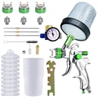 Hvlp Paint Gun With 1.4/1.7/2MM Nozzles,air Spray W/10PCS 20 Ounce ... New. Price: $53.52.