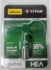 Wagner Titan 353-211D Hea Airless Spray Tip 4-6" Pattern Pro Controlmax New. Price: $15.50.
