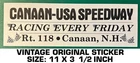 Canaan-usa Speedway Vintage Original Decal Sticker Racing Every Friday New. Price: $10.18.