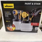 Wagner Flexio 2500 Kit Paint Sprayer Bundle Detailed Finish Model 0520121 Open. Price: $90.00.