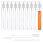 Prasacco Pack Mini Spray Bottles, 10ML Refillable Perfume Atomizer Clear New. Price: $11.60.