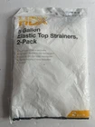 (2-PK) Hdx 5 Gal. Elastic Top Strainers New. Price: $8.50.