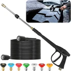 5800PSI Pressure Car Power Washer Spray Gun Wand Lance 7 Nozzles Tip Hose Kit New. Price: $8.99.