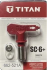 Titan 662-521 SC-6+ Reversible Airless Spray Tip New. Price: $15.00.