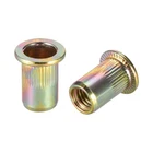 Uxcell M8 Carbon Steel Rivet Nuts Flat Head Insert Yellow Zinc Plated 10 Pcs New. Price: $12.44.
