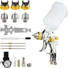 Fornax Hvlp Spray Gun Auto Feed 1.4MM 1.7MM 2.0MM Nozzles Needle Cap Kit Paint New. Price: $42.54.