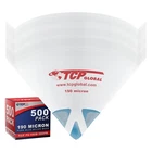Tcp Global Of Paint Strainers With 190 Micron (pack 500), White New. Price: $76.87.