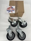 (lot Of 4) E.r. Wagner Caster Wheel Set, 4" 1-3/8 STEM,2X Locking 2665 New. Price: $54.05.