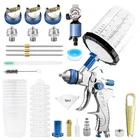Hvlp Air Paint Spray Gun Kit For Automotive Car Primer 1.4/1.7/2.0MM Nozzle New. Price: $29.99.