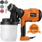 Hvlp Paint Sprayer 800ML/MIN, Electric Gun With 3 Patterns, 4 Nozzle New. Price: $25.49.