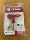 New, Titan 662-315A, SC-6+ Reversible Spray Tip & Seal, 5000 Psi. Price: $25.99.