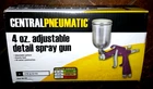 Central Pneumatic 4OZ. Adjustable Detail Spray Gun -gravity Feed- Item #92126 New. Price: $23.68.