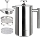Secura French Press Coffee Maker, 304 Grade Stainless Steel Insulated New. Price: $43.55.