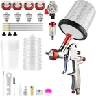 R500 Lvlp Air Spray Gun With 10PCS 650ML Disposable Cups 1.3/1.5/1.7/2.0MM Nozzl New. Price: $101.73.