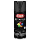 Krylon Colormaxx Satin Black Spray Paint And Primer (K05557007) New. Price: $15.95.