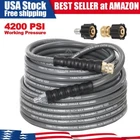 Yamatic 4200 Psi 3/8" High Pressure Washer Hose Nonmark Rubber For Hot Water New. Price: $83.99.