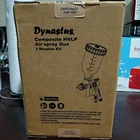 Dynastus Hvlp Gravity Feed Air Spray Gun Professional Paint Kit W/3 Nozzles New. Price: $45.00.