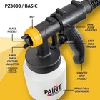 Paint Zoom PZ3000 Basic Hvlp Handheld Sprayer Kit, 3-WAY Adjuster, 900ML Open. Price: $69.99.