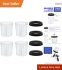 20OZ Metal Hard Cups 4-PACK With Rings For Spray Gun Painting System New. Price: $40.98.