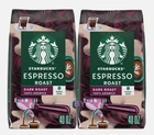 Starbucks Espresso Roast Dark Whole Bean Coffee 5LBS (2X40OZ Bags) 1/2025 New. Price: $44.99.