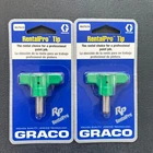 Graco Reversible Airless Paint Spray Tip Rental Pro Rnt 619 - Green .019" LOT/2 New. Price: $24.69.