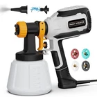 Paint-sprayer, 700W Hvlp Gun With Cleaning & Blowing Joints, 4 Nozzle Size New. Price: $124.99.