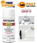 Rust-oleum Stops Protective Enamel Flat White, Spray PAINT-7790830, 12 Oz New. Price: $9.75.