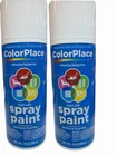 2X Color Place Spray Paint, White, Gloss, Multi Surface 10 Oz New. Price: $19.99.