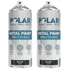 Polar Specialist Coatings Satin Black Direct To Rust Spray Paint - 2 X 13.5 Fl New. Price: $35.18.