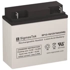 Sigmastek 12V 18AH Nb Sla Agm Battery Replacement For Enduring 6FM17 6-FM-17 New. Price: $38.99.