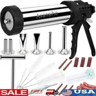 Stainless Steel Jerky Gun Kit W/ Nozzles Brushes Meat Pusher Homemade New. Price: $50.60.