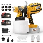 Maxpeedingrods Paint Sprayer, 1400ML Hvlp Gun 2 * 4AH Battery New. Price: $89.59.