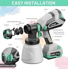 Litheli Cordless Paint Sprayer With Battery Of 20V 4.0AH, Hvlp ... Open. Price: $50.00.