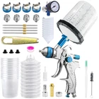 Bentohkle Hvlp Gravity Fed Air Spray Gun 1.4/1.7/2.0/2.5 Mm Nozzles And 650CC New. Price: $64.24.