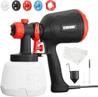 Paint SPRAYER,1000W Hvlp Electric GUN,4 Nozzles And 3 Patterns New. Price: $53.36.
