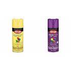 Krylon Gloss Sun Yellow Rich Plum Spray Paint & Primer 2-PACK 12 Oz New. Price: $22.23.