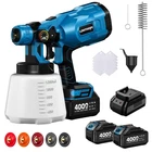 Cordless Paint Sprayer With Batteries, 1000W Hvlp 21V Battery Powered Blue New. Price: $81.99.