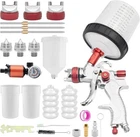 Hvlp Gravity Feed Spray Gun, Automotive Air Paint White 25 Ounce New. Price: $61.32.
