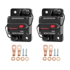 Zpana Car Circuit Breaker, 2PCS Dc 12V-48V 30A Waterproof Vehicle Black New. Price: $24.06.
