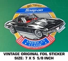 Snap-on 1963 Chevy Corvette American Classic-vintage Original Foil Decal Sticker Used. Price: $10.17.
