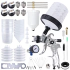 Liliantus Hvlp Paint Spray Gun With 1.4/1.7/2.0/2.5MM Nozzles Black/silver New. Price: $96.62.