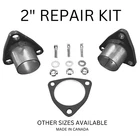2" Id Quick Fix Exhaust Honda Style Triangle Flange Repair Pipe Kit Gasket New. Price: $43.00.