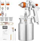 Refine Hvlp Gun, Siphon Air Paint Sprayer With 1.7MM 2MM Silver New. Price: $87.52.