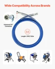 Vevor 25FT Airless Paint Sprayer Hose 1/4" 4350 Psi High Pressure New. Price: $30.99.