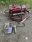 Titan 440I Electric Airless Paint Sprayer Skid Powers On, Gun, Hose & Tip Used. Price: $379.99.