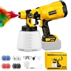 Cordless Paint Sprayer Compatible With - 20V Max Battery, Yellow New. Price: $46.99.